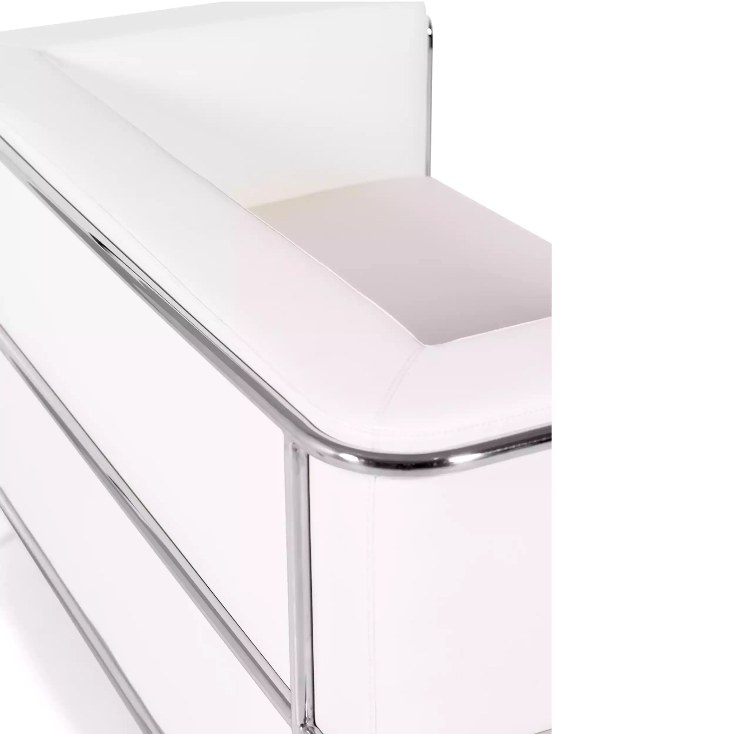 Torino 2-istuttava sohva eko-nahkaa ja kromattua terästä 🛋️ - Mobelarium