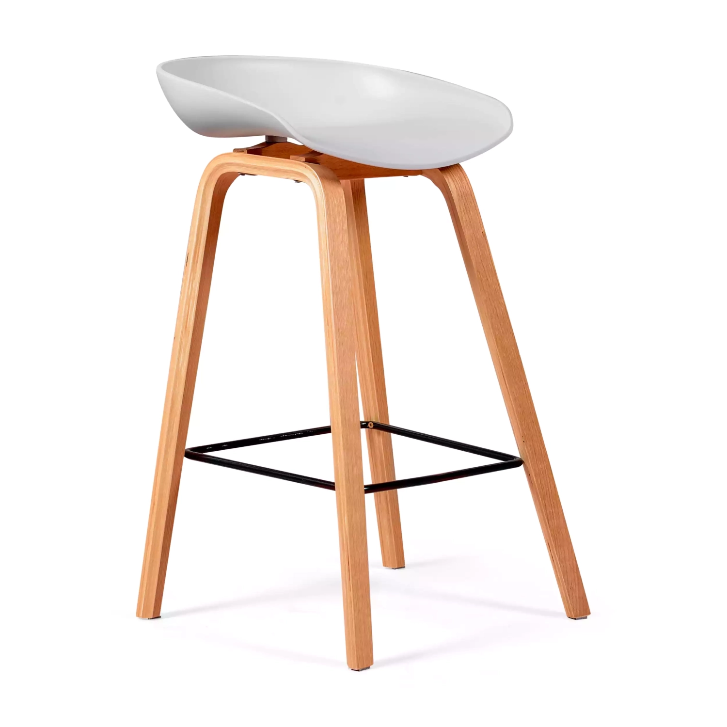 Hämta Barstol Skandinavien i bokträ Mobelarium