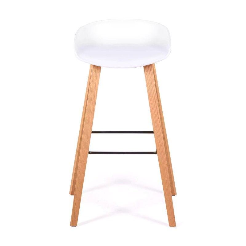 75 cm nordischer Hocker aus Buchenholz - Mobelarium