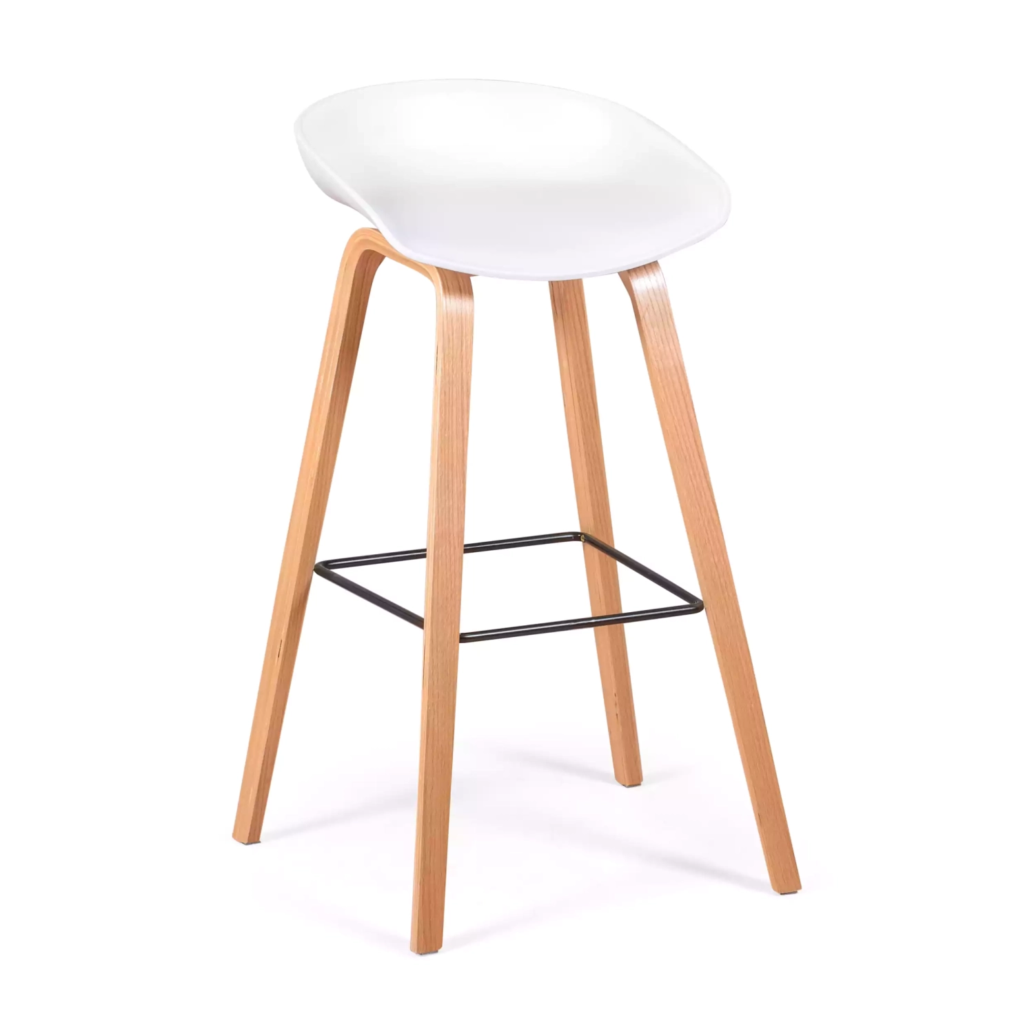 Stołek Skandynawia 75 cm w drewnie bukowym - Mobelarium