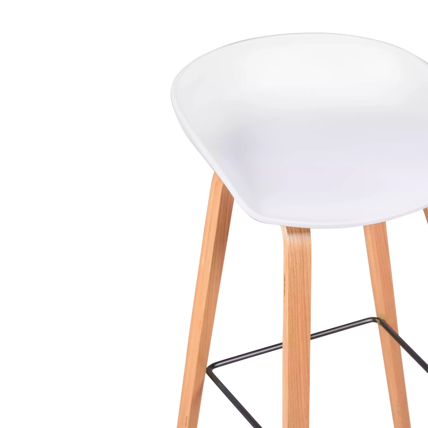 Stołek Skandynawia 75 cm w drewnie bukowym - Mobelarium