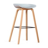 Sgabello nordico da 75 cm in legno di faggio - Mobile Design