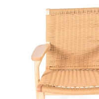 Sessel Catani CH25 | Skandinavisches Design aus Esche und Naturseil