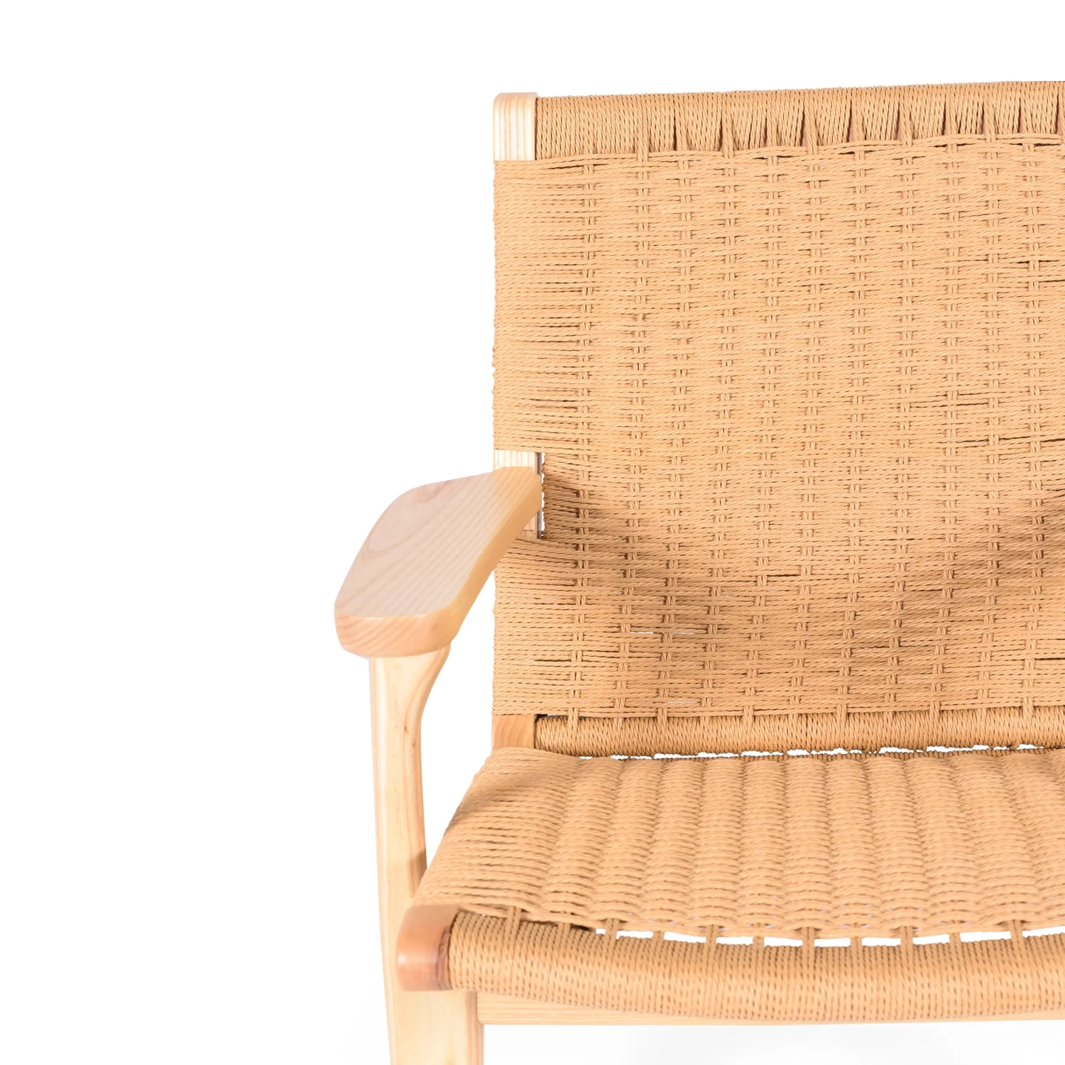Křeslo Catani CH25 | Skandinávský design z jasanu a přírodního lana