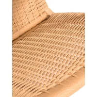 Poltrona Catani CH25 | Design scandinavo in frassino e corda naturale