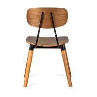 Židle Copine z ořechového dřeva | Industriální retro design - Mobelarium