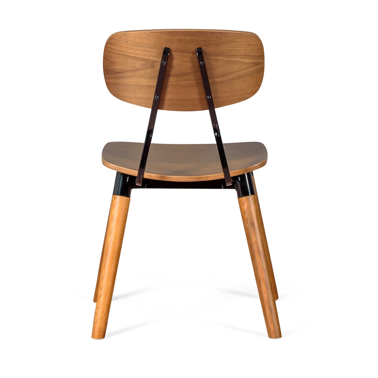 Copine stoel in walnotenhout | Industrieel retro design - Designmeubels Mobelarium