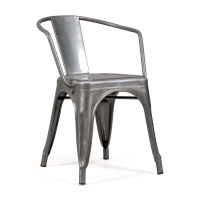 Sedia in metallo Bistro con braccioli - Impilabile e robusta Mobilie Design