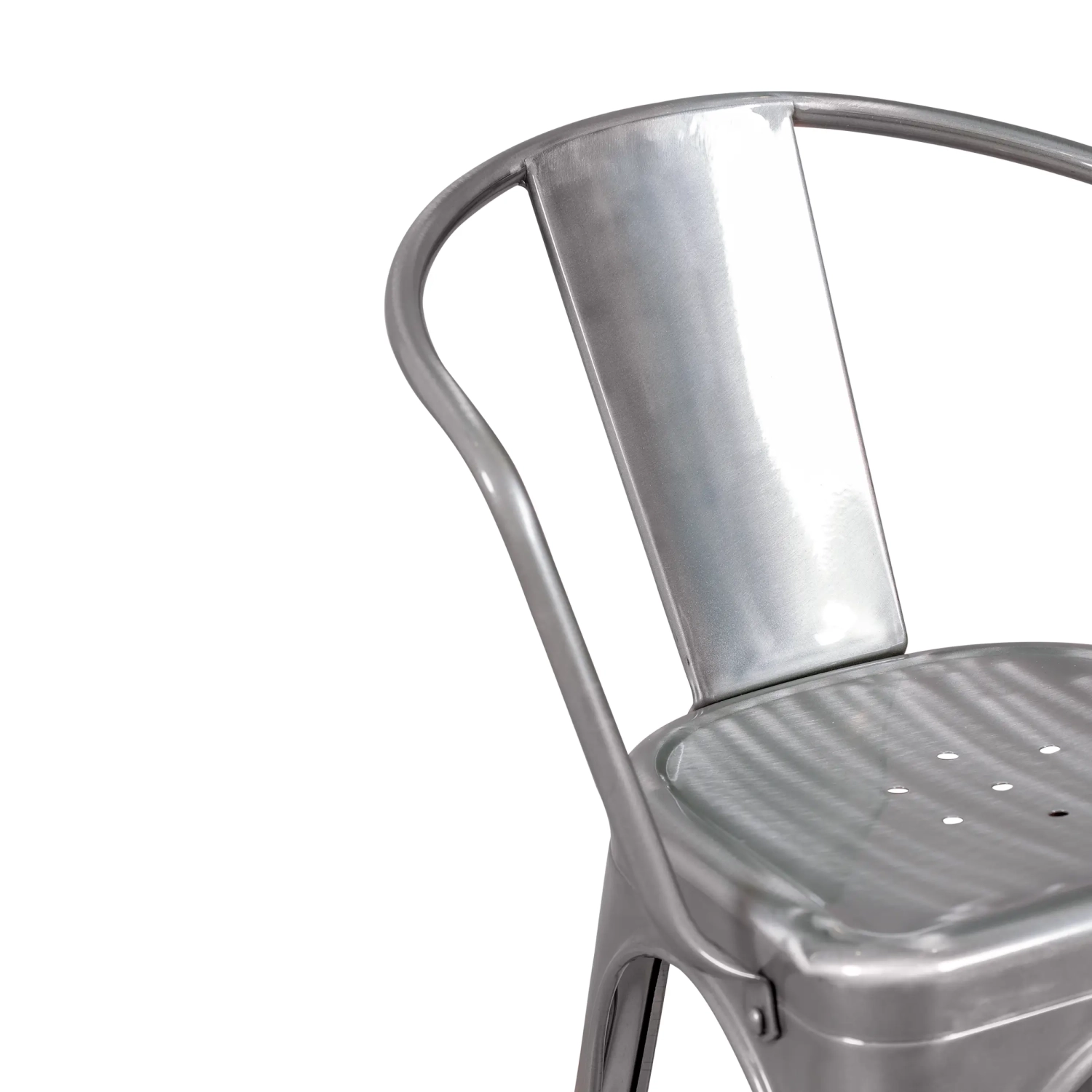 Metal chair Bistro with armrests | Stackable and resistant - Mueble Design