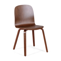 Design chair Scandinavian Hut in walnut wood | Elegant Scandinavian style