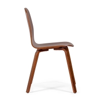 Designerskie krzesło Skandynawia Hut z drewna orzechowego | Elegancki styl skandynawski