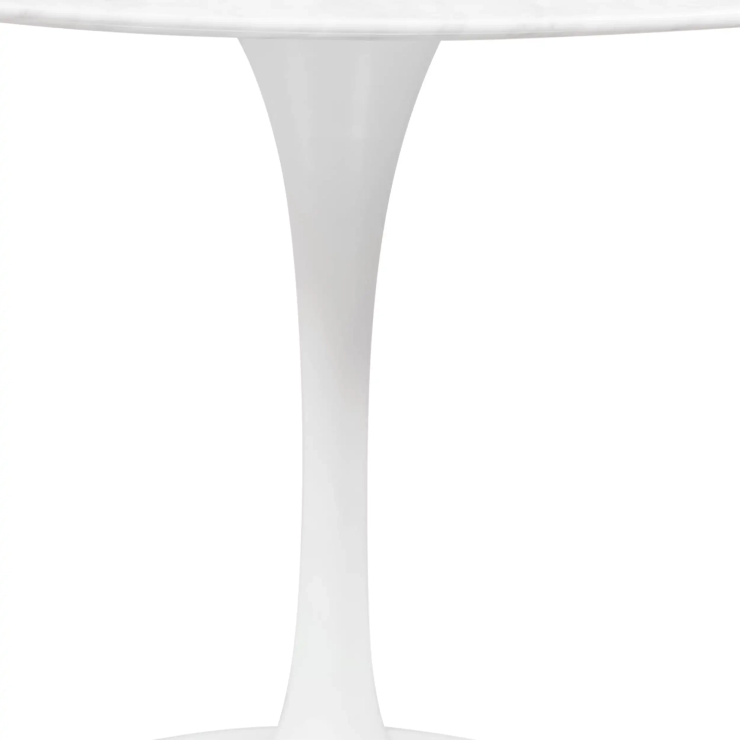Inspiratie Tulip Eettafel in Carrara Marmer 120cm - Design Meubels