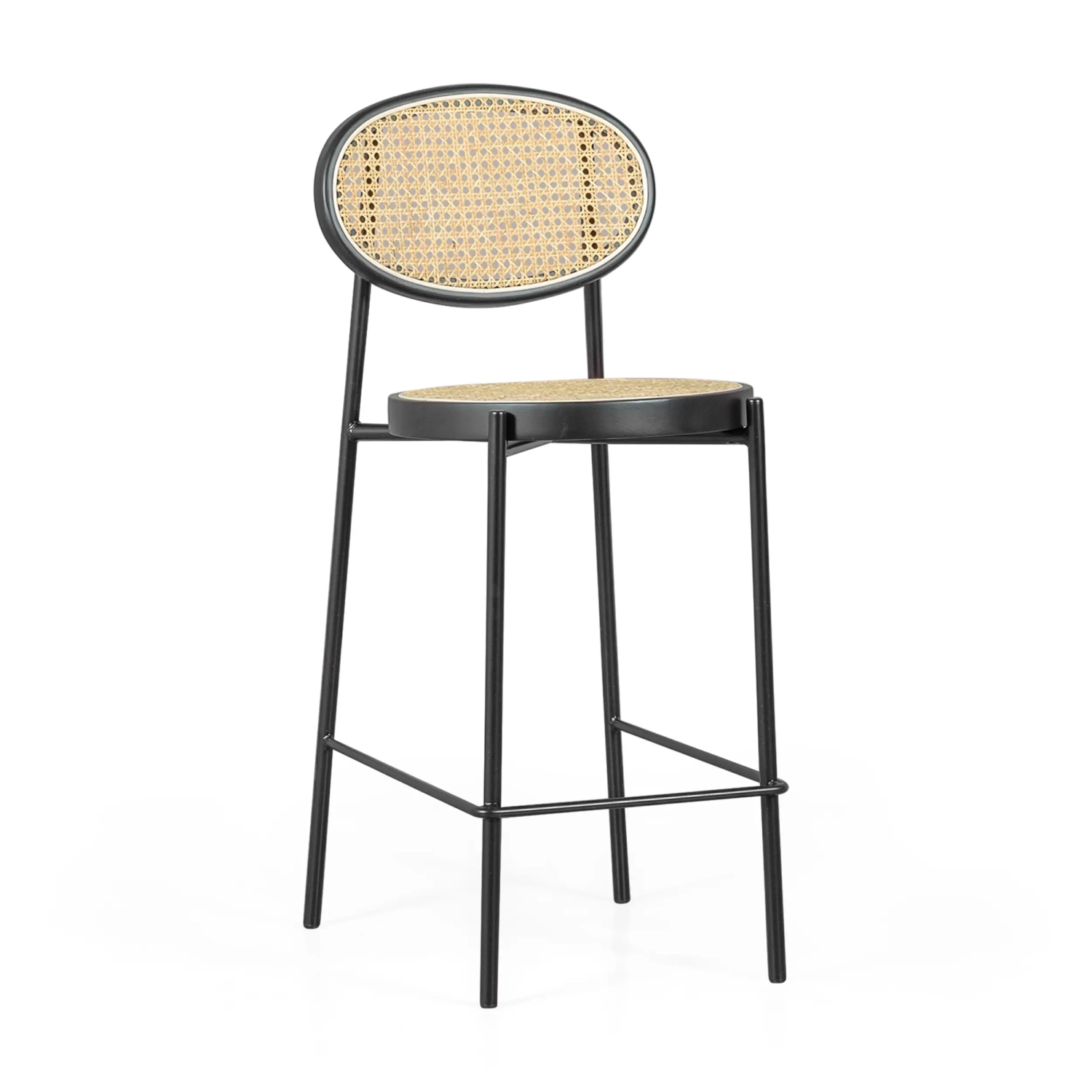 Stolička Vintage Bar Preston Rattan Natural 65 cm - Mobelarium