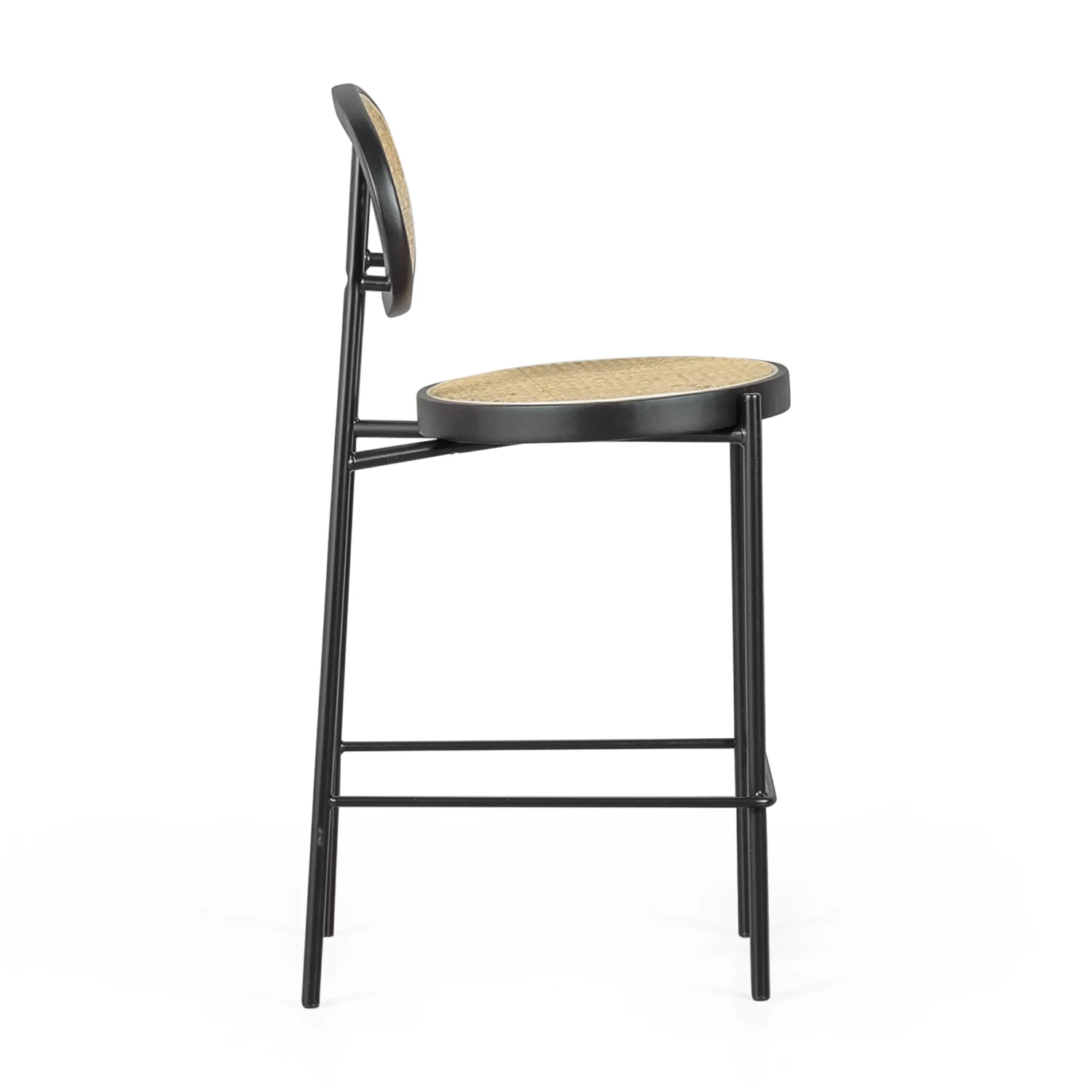 Hocker Vintage Bar Preston Rattan Natur 65 cm - Mobelarium