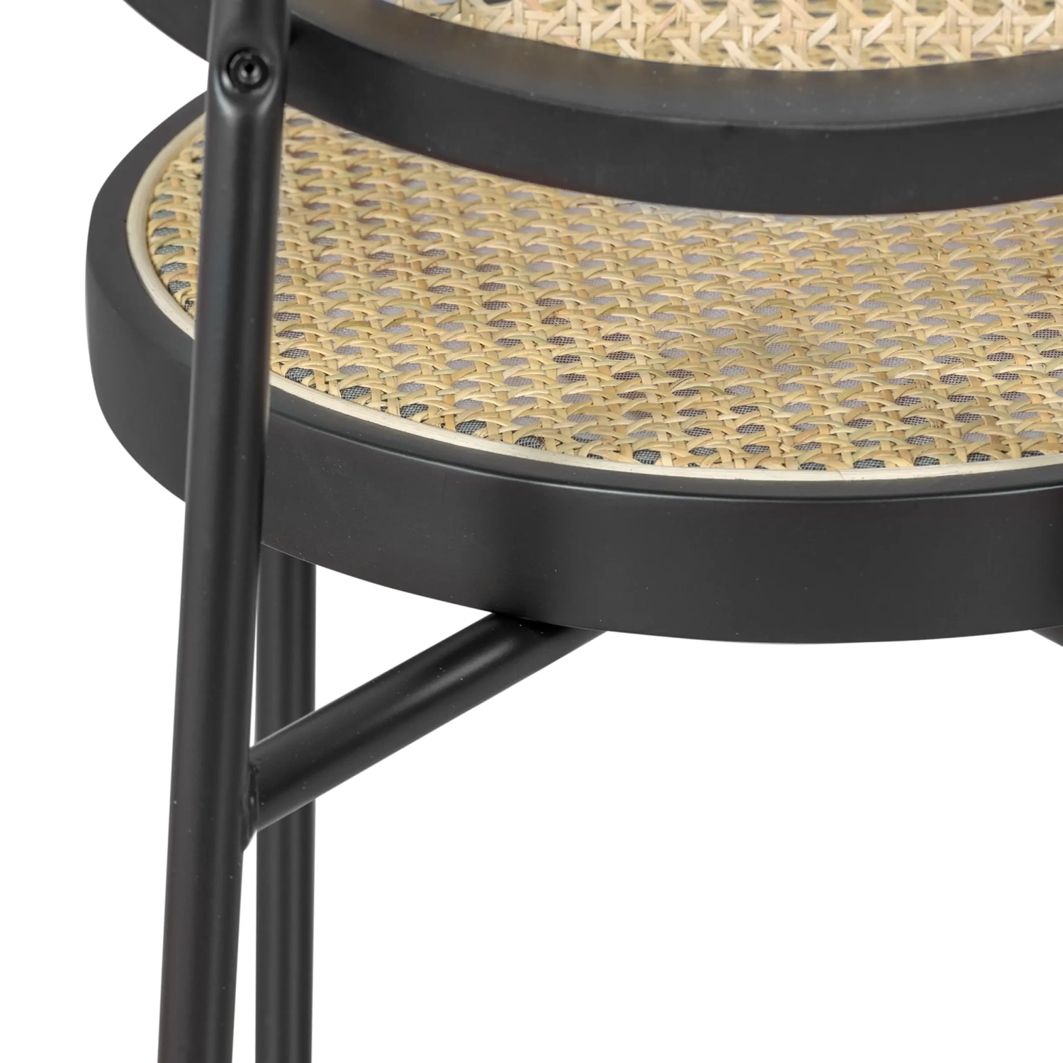 Stołek Vintage Bar Preston Rattan Naturalny 65 cm - Mobelarium