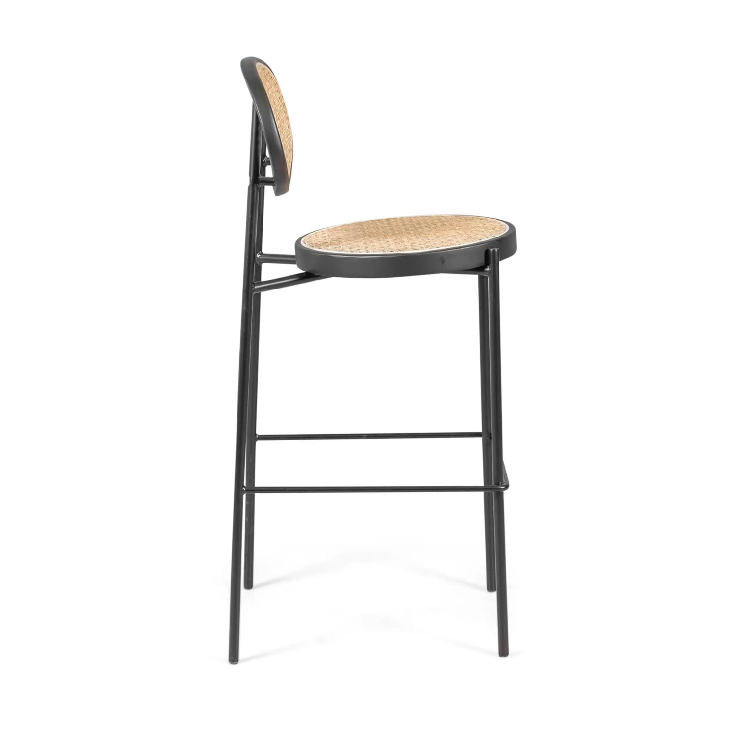 Jakkara Vintage Preston 75 cm | Luonnon rottinki ja musta runko