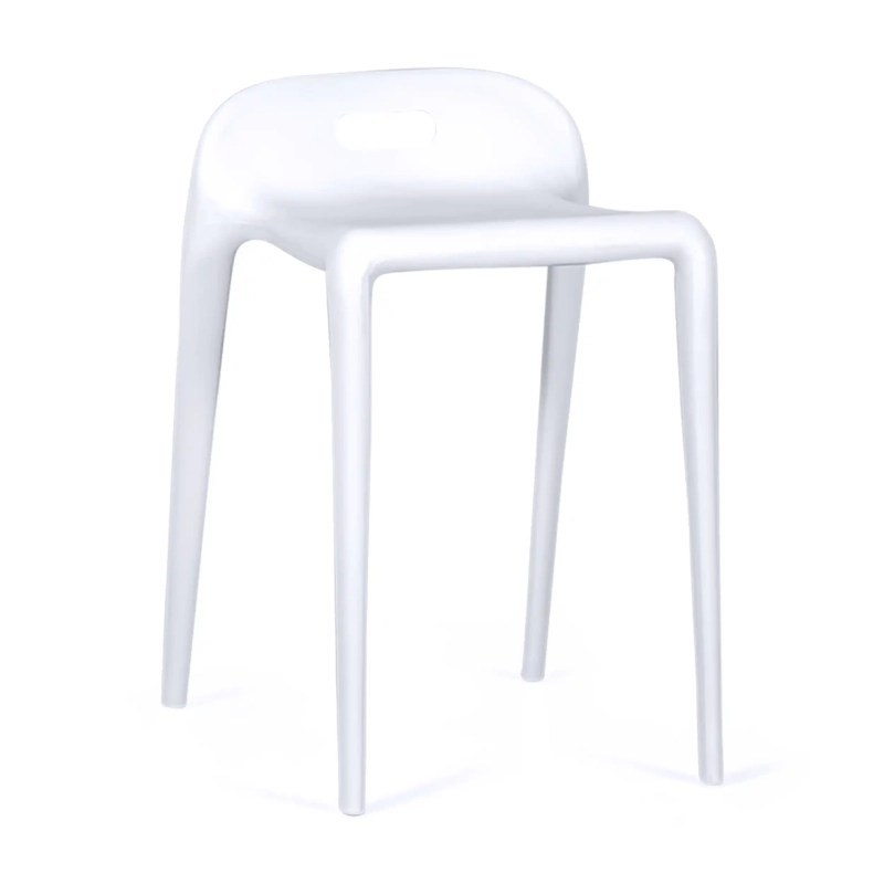 Barstoel design Didi 45 cm Wit | Minimalistisch en lichtgewicht ontwerp