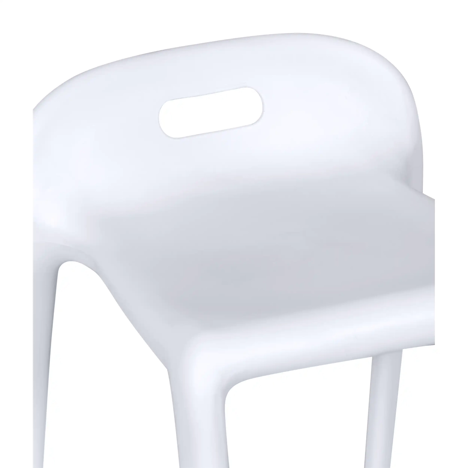 Taburete de diseño Didi 45 cm Blanco | Diseño Minimalista y Ligero