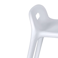Barstol design Didi 45 cm Vit | Minimalistisk och lättviktig design