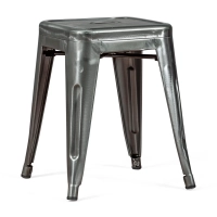 Stolička Metalické Bistro 45 cm | Industriální styl stohovatelný