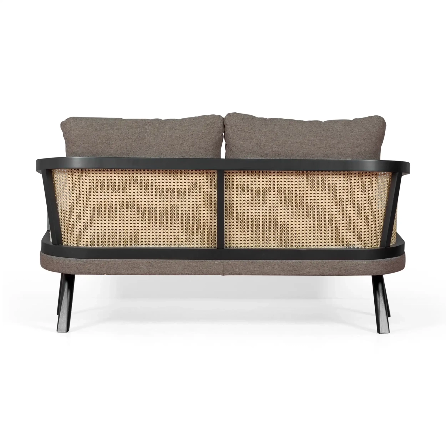 Canapé 2 places Loveseat Leeds en rotin naturel | Vintage Style Scandinave