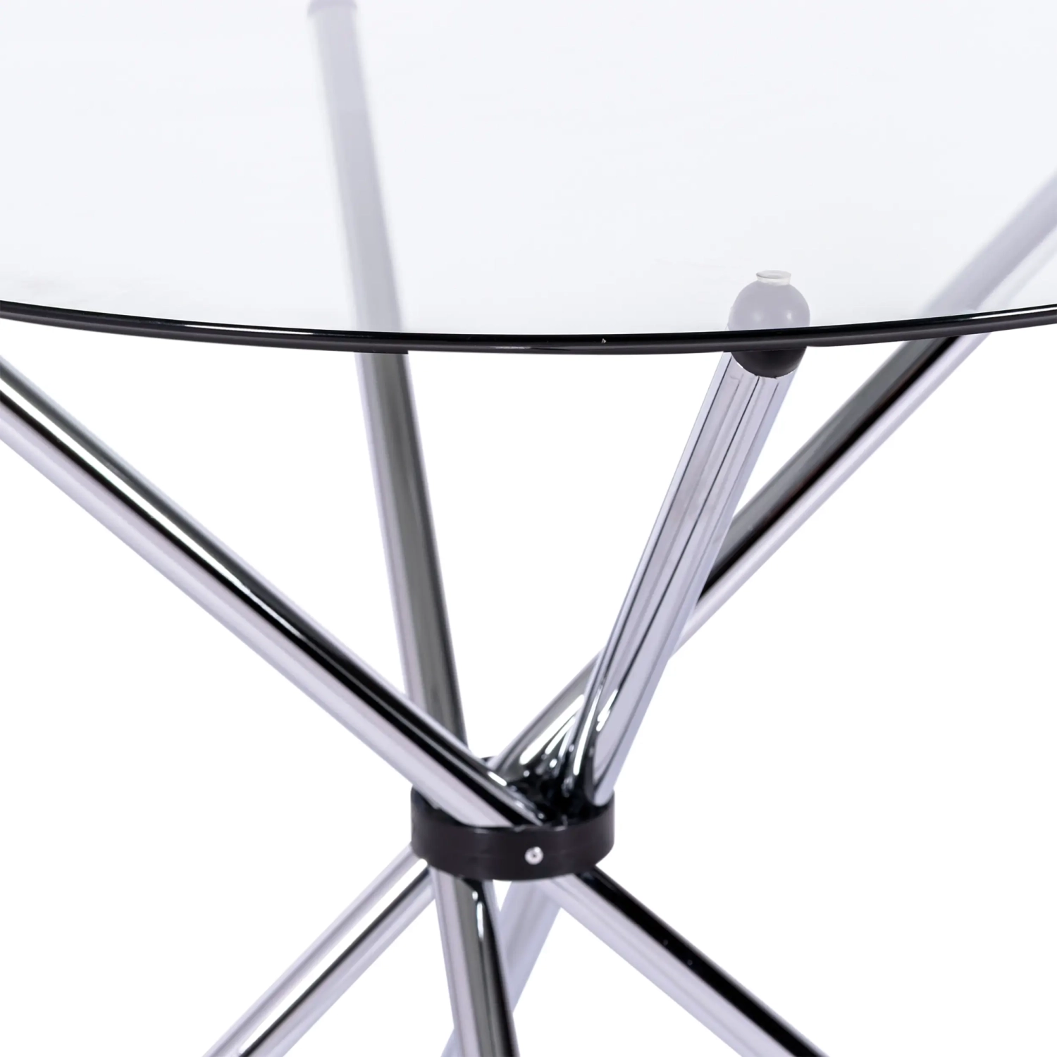 Runder Glastisch 80 cm | Modernes Design für Küche & Esszimmer