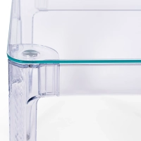 Mesa de Comedor Cuadrada Ghost 80 cm | Diseño Transparente y Moderno