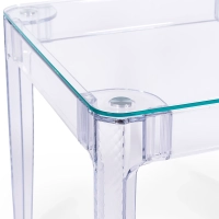 Mesa de jantar quadrada Ghost 80 cm : Design moderno transparente