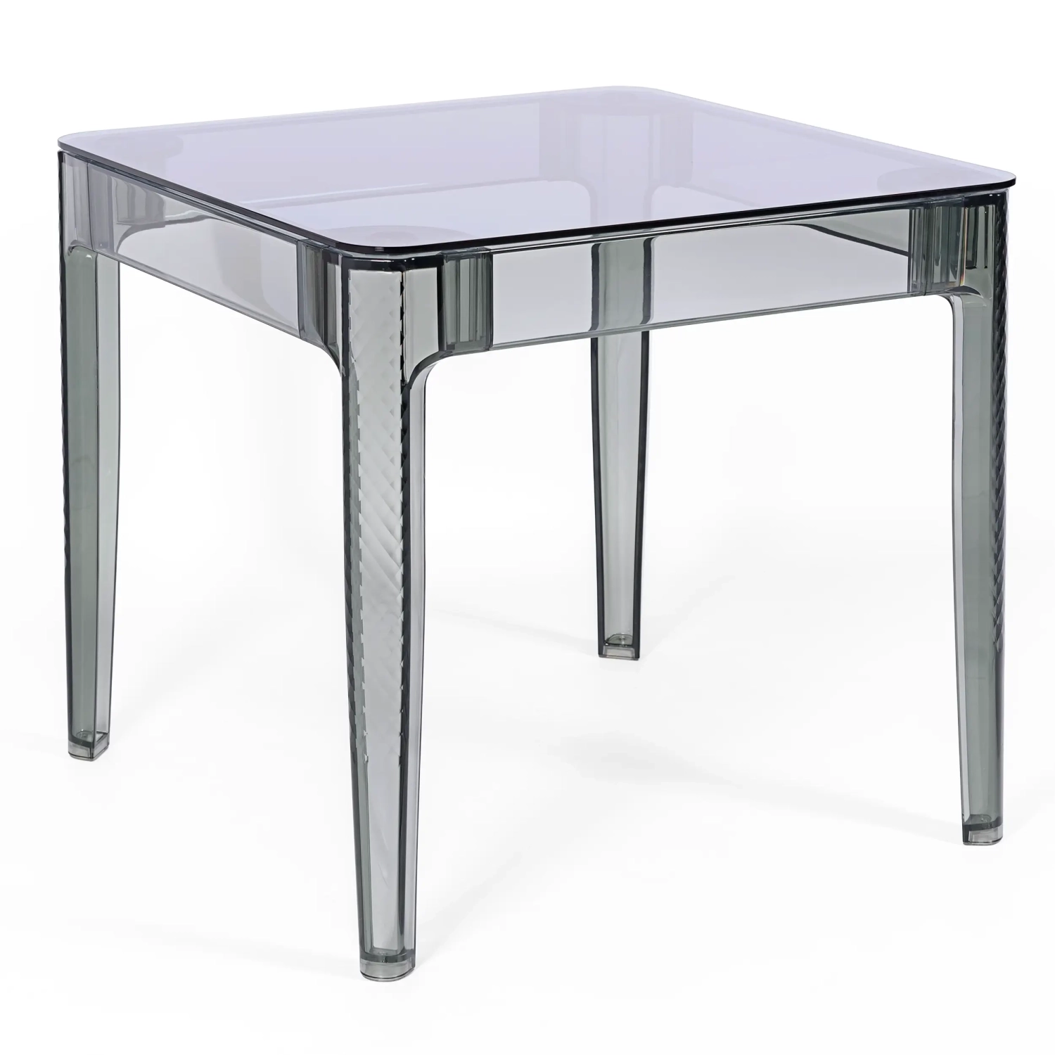 Mesa de Comedor Cuadrada Ghost 80 cm | Diseño Transparente y Moderno
