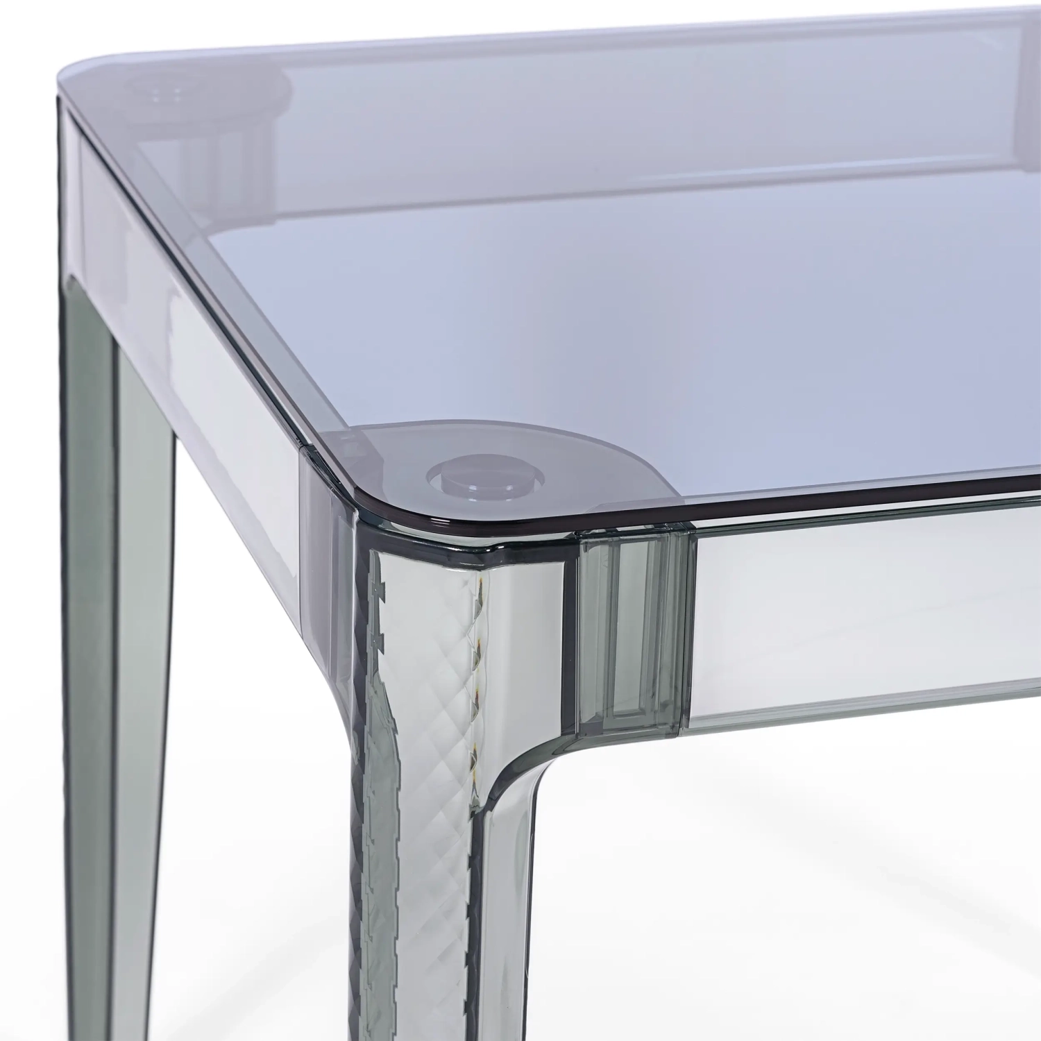 Mesa de jantar quadrada Ghost 80 cm : Design moderno transparente