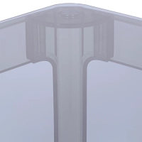 Mesa de Comedor Cuadrada Ghost 80 cm | Diseño Transparente y Moderno