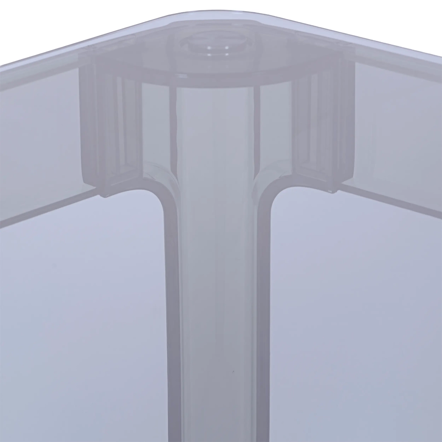 Mesa de jantar quadrada Ghost 80 cm : Design moderno transparente