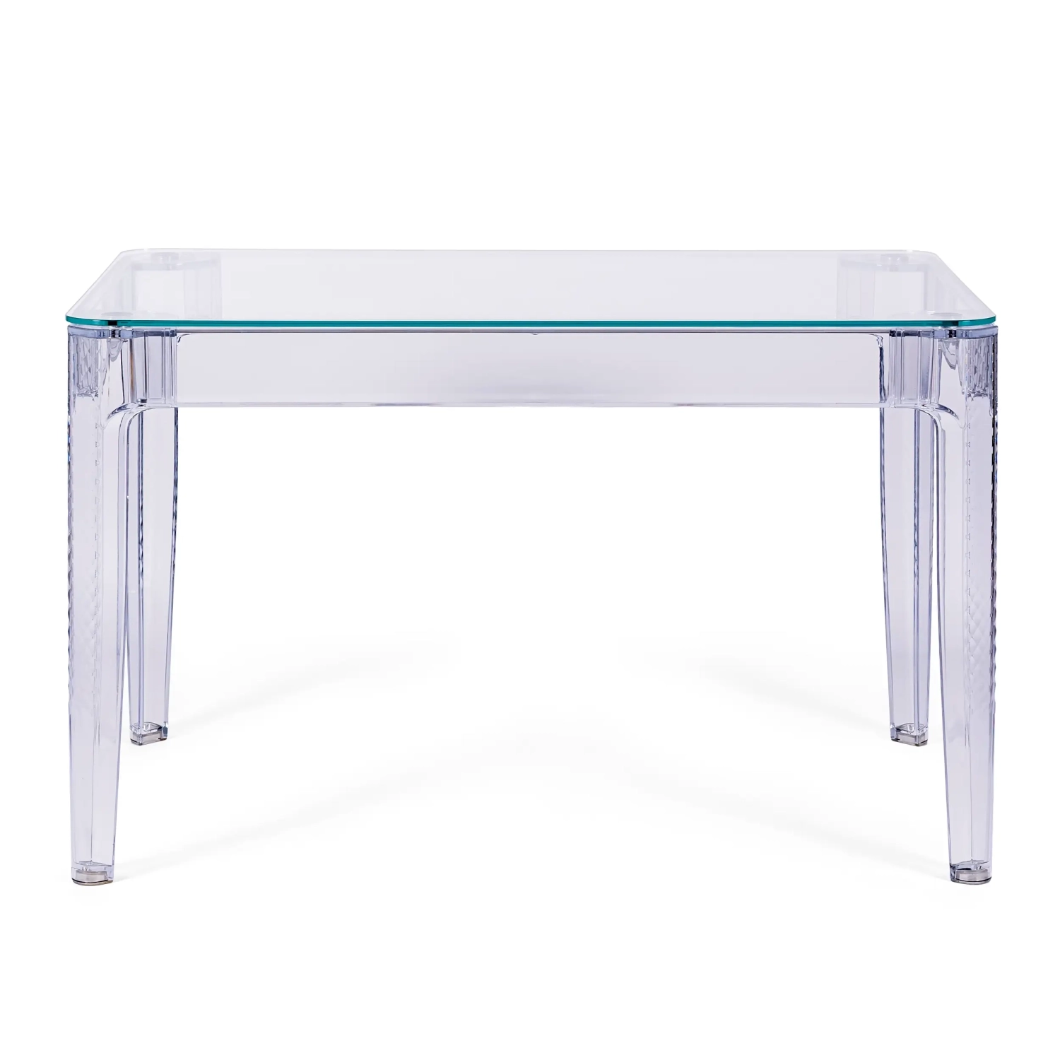 Obdélníkový jídelní stůl Ghost 120x80 cm | Transparentní a moderní design