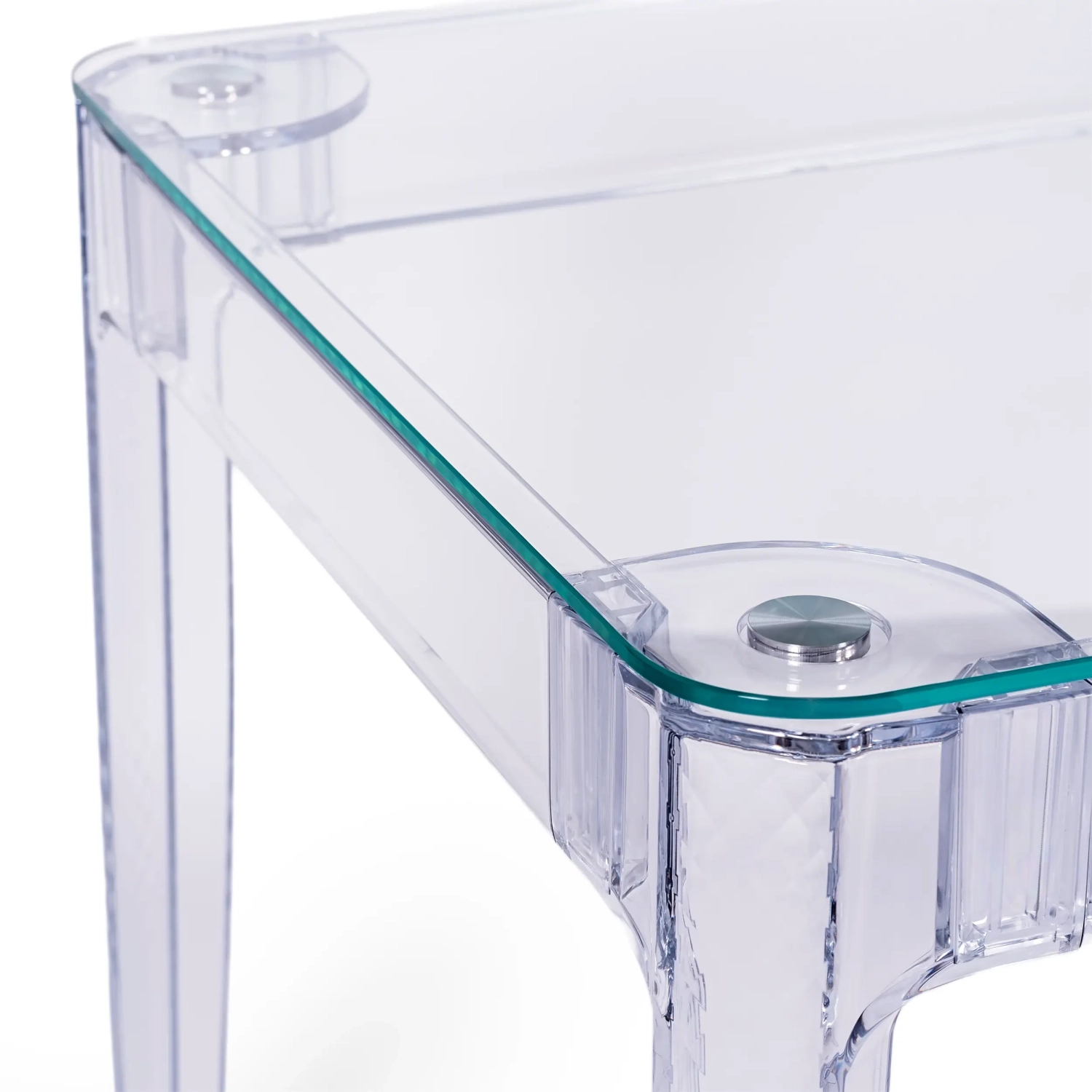 Mesa de Comedor Rectangular Ghost 120x80 cm | Diseño Transparente y Moderno