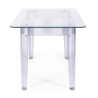 Mesa de jantar Ghost 140x80 cm | Design moderno e transparente