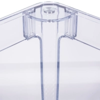Mesa quadrada Ghost 60x60 cm | Design transparente e minimalista