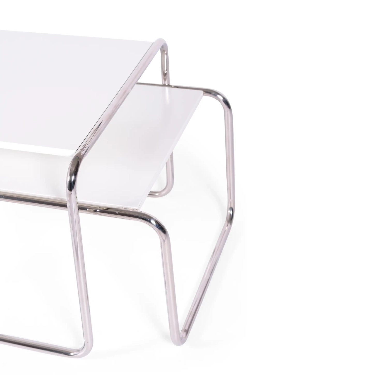 Conjunto de inspiração Mesas Laccio Breuer | Design Bauhaus | Mesas de centro e mesas de apoio