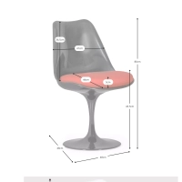 Réplica Silla Tulip Chair - Sillas de diseño con cojín - Mueble Design