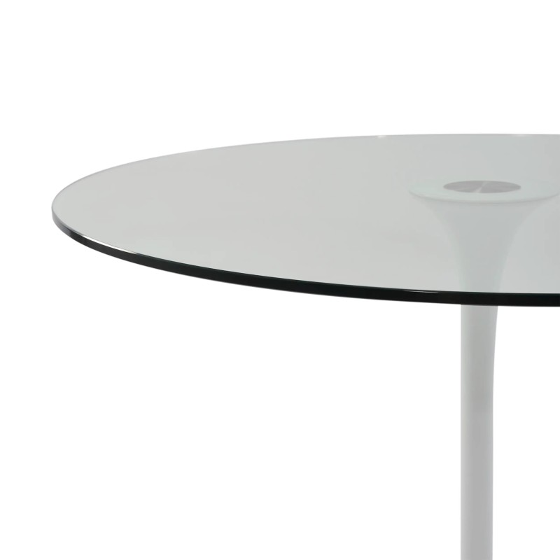 Mesa Tulip de cristal 90 cm | Moderna y Elegante | Mueble Design