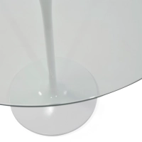 Bord Tulip glasbord 90 cm | Modernt och elegant | Mobelarium