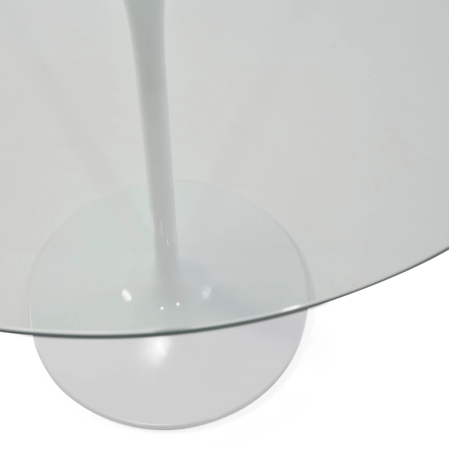 Bord Tulip glasbord 90 cm | Modernt och elegant | Mobelarium