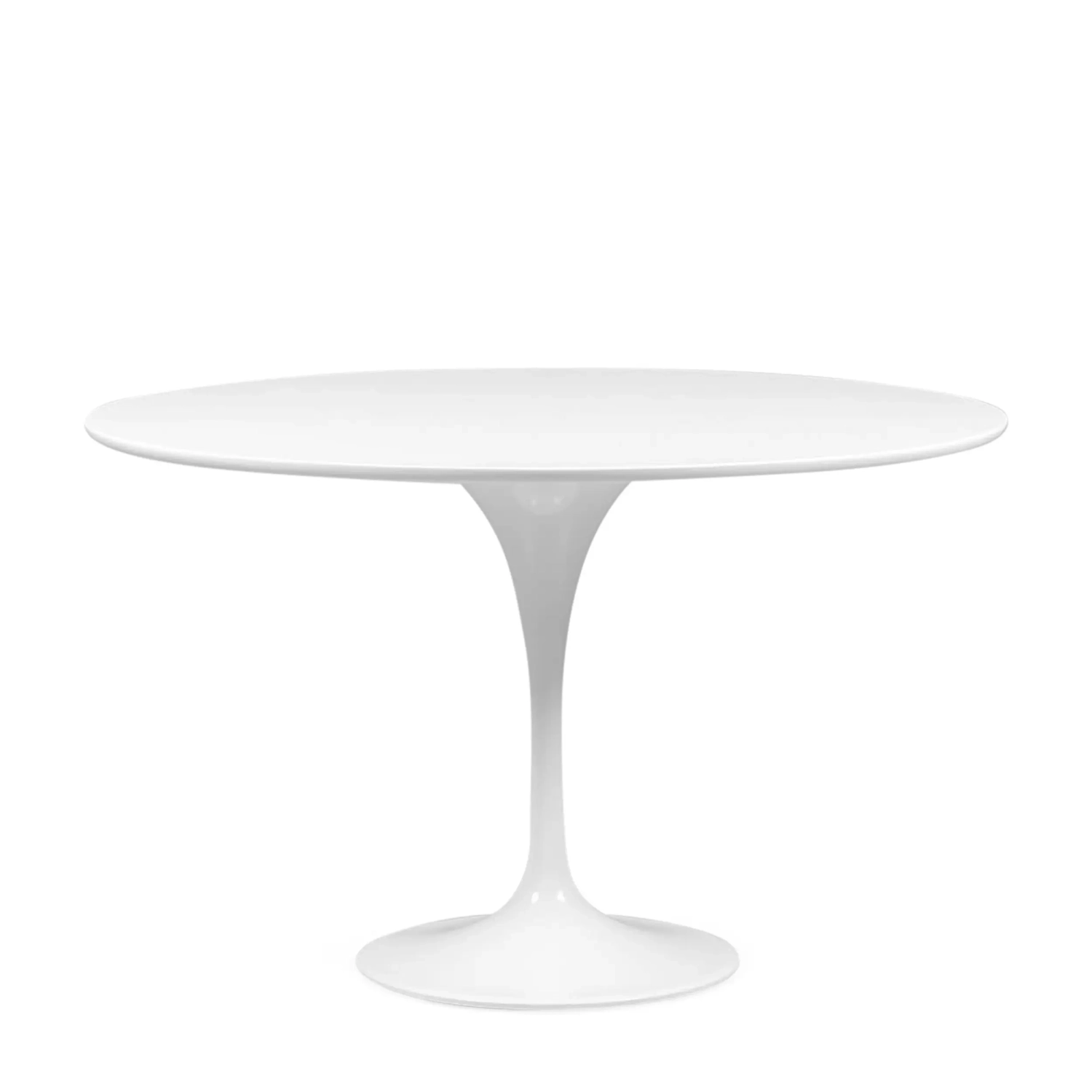 Dining Tulip 120cm Esstisch aus weißem MDF - Mobelarium