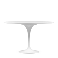 Dining Tulip 120cm Esstisch aus weißem MDF - Mobelarium