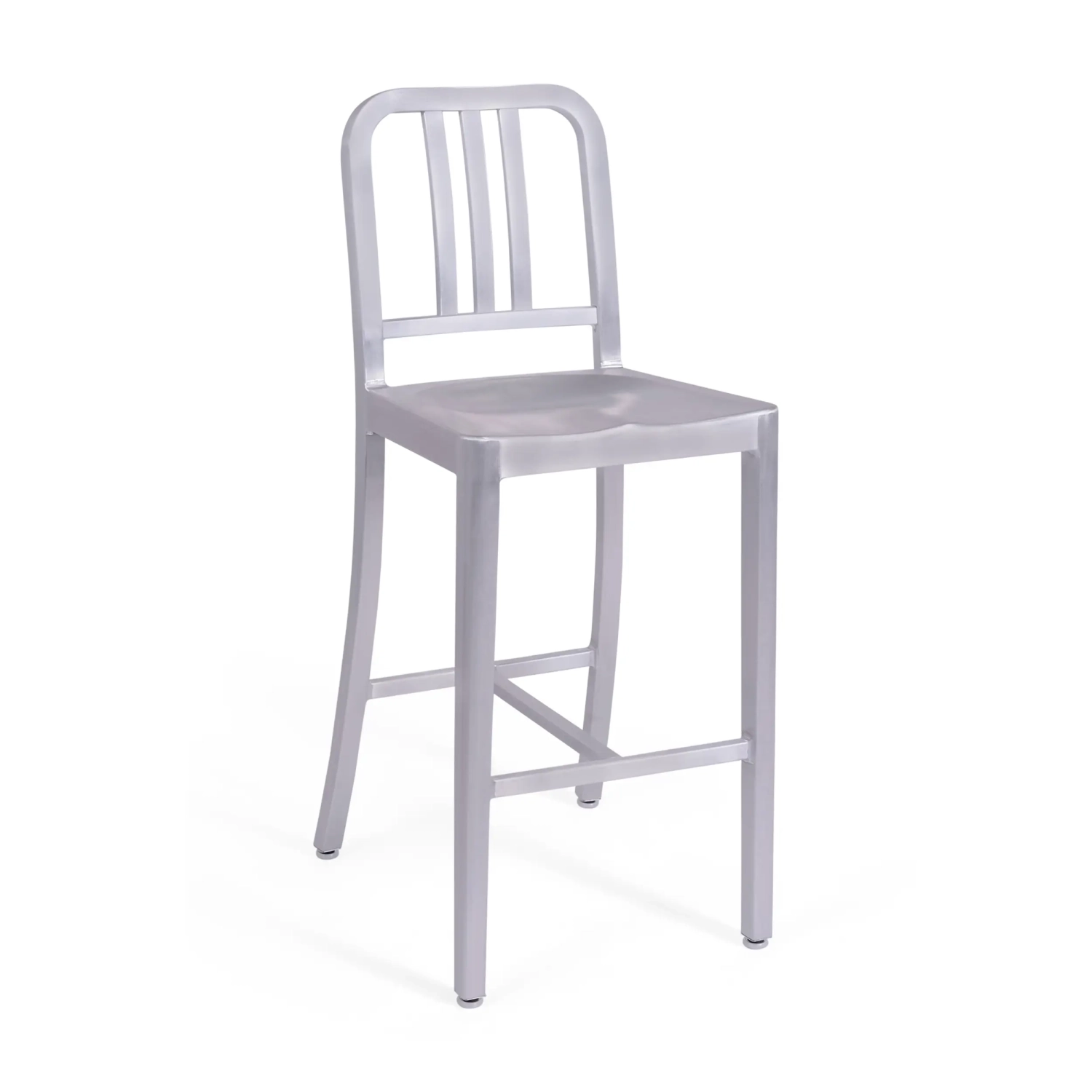 Sgabello Navi Army 66 cm in alluminio | Design industriale elegante