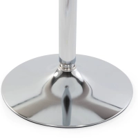 Table haute Boom 60 cm - Table moderne avec base chromée pour cuisine ou bar