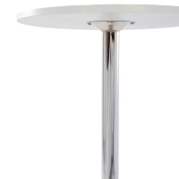 Table haute Boom 60 cm - Table moderne avec base chromée pour cuisine ou bar