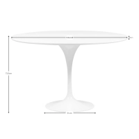 Inspiration Tulpan Matbord 100cm - Matbord - Designmöbler