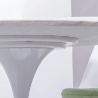 Inspiration Tulip -ruokapöytä Carraran marmorista 120 cm - designhuonekalut