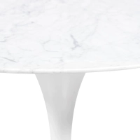 Inspiración Mesa Comedor Tulip en Mármol Carrara 120cm - Mueble Design