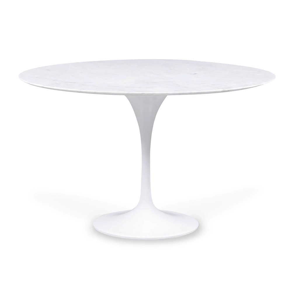 Mesa de comedor Dining Lotus 120cm en Mármol Carrara